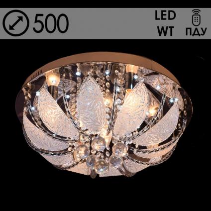 Люстра 55723/500 CR хром 5х40W E14 LED-WT ПДУ d500, 24